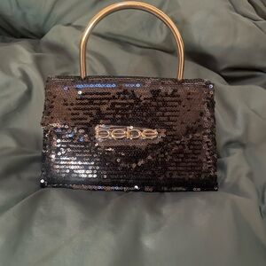 Bebe Black Sequin Women's Bag